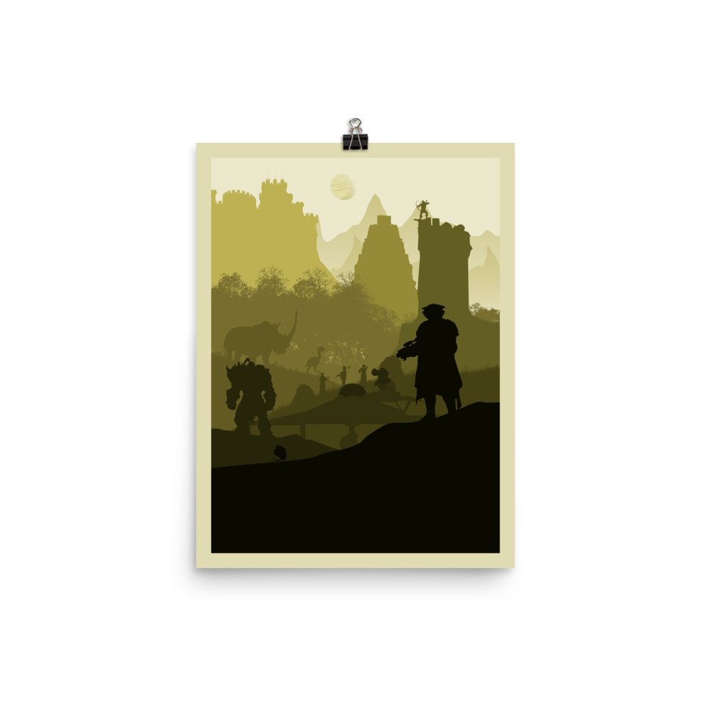 4X Board Game Mechanic Minimalist Board Game Art Poster