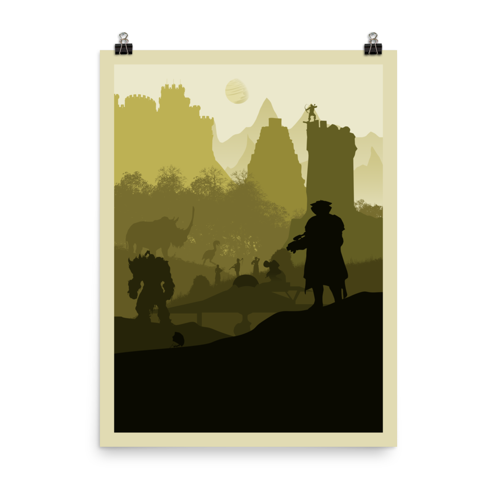 4X Board Game Mechanic Minimalist Board Game Art Poster