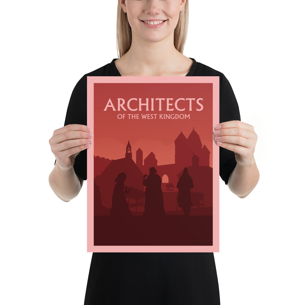 Architects of the West Kingdom Minimalist Board Game Art Poster