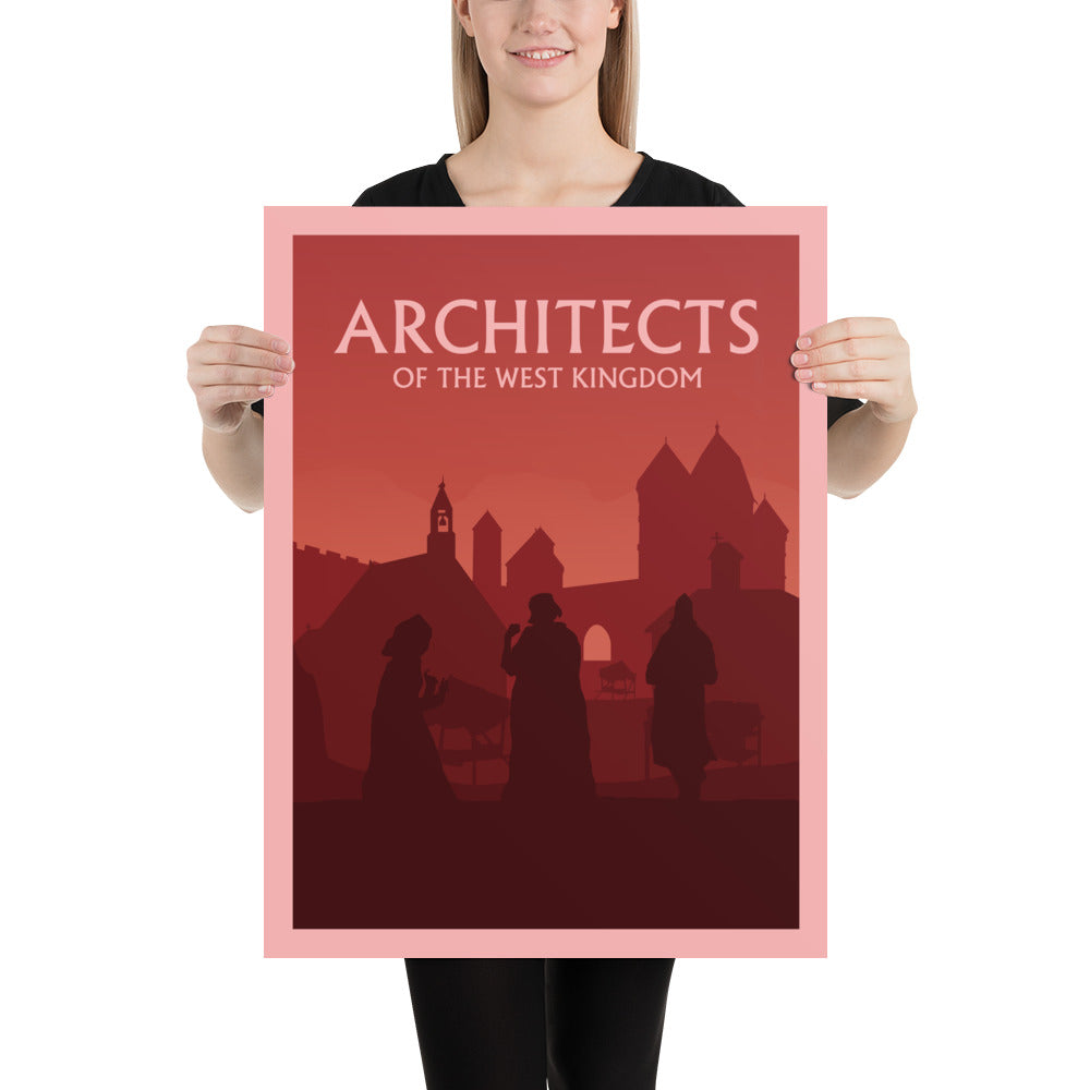 Architects of the West Kingdom Minimalist Board Game Art Poster