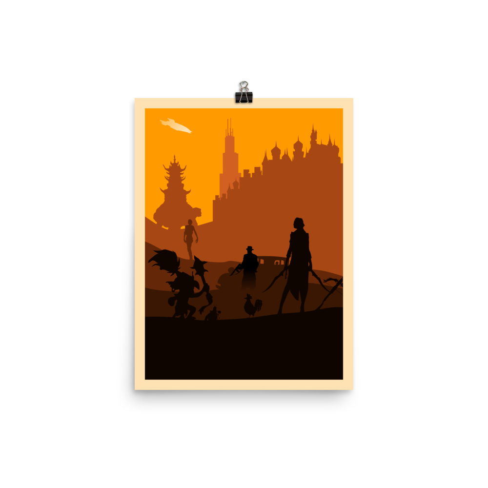 Bluffing Board Game Mechanic Minimalist Board Game Art Poster