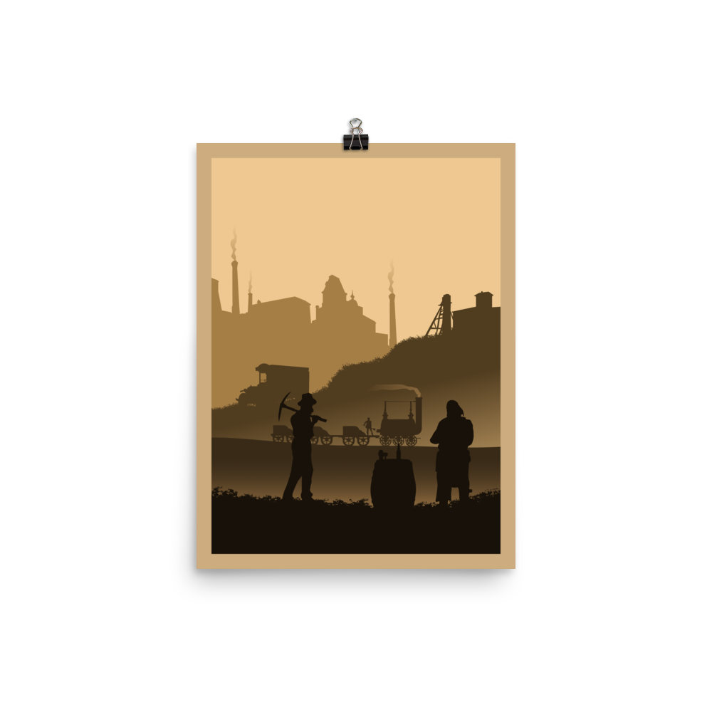 Brass Birmingham Minimalist Board Game Art Poster