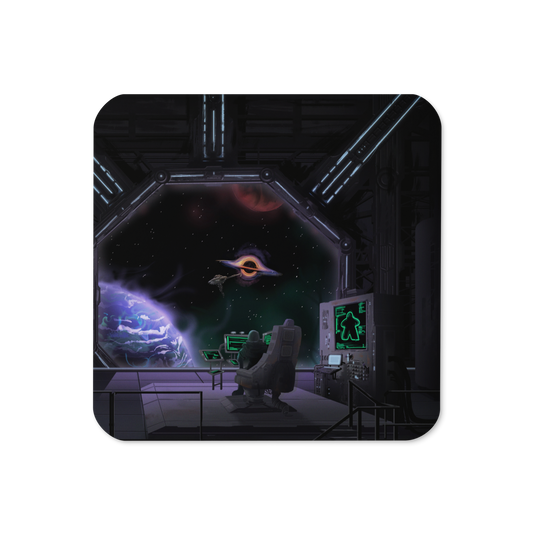 Captain's Clarity Meeple Coffee Tabletop Gaming Inspired Coaster