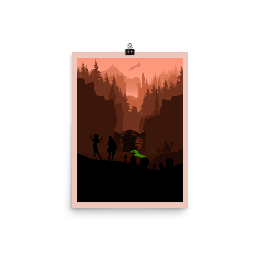 Dungeon Crawler Board Game Mechanic Minimalist Board Game Art Poster