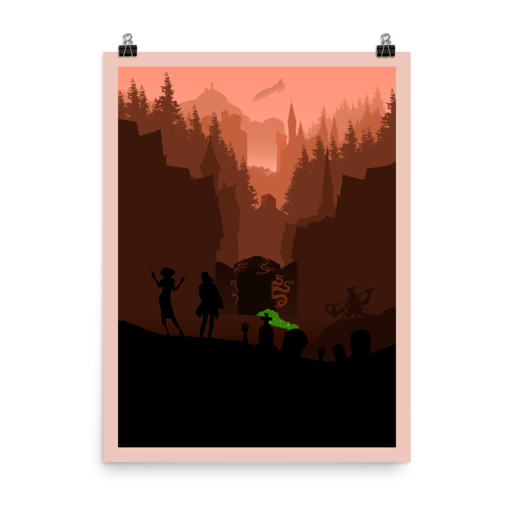 Dungeon Crawler Board Game Mechanic Minimalist Board Game Art Poster