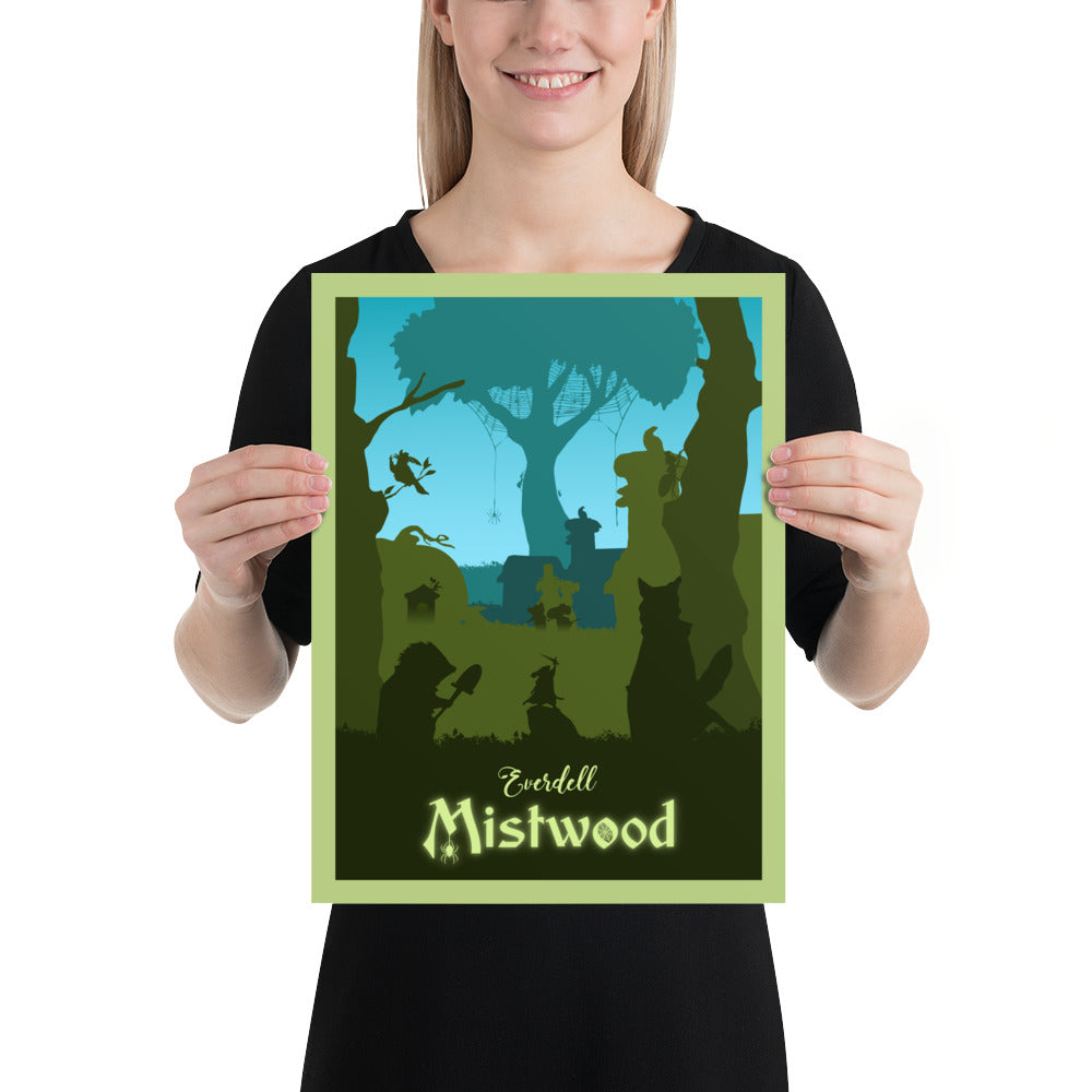 Everdell Mistwood Minimalist Board Game Art Poster