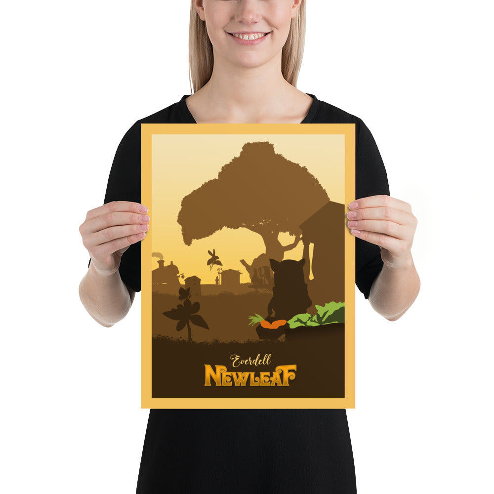 Everdell Newleaf Minimalist Board Game Art Poster