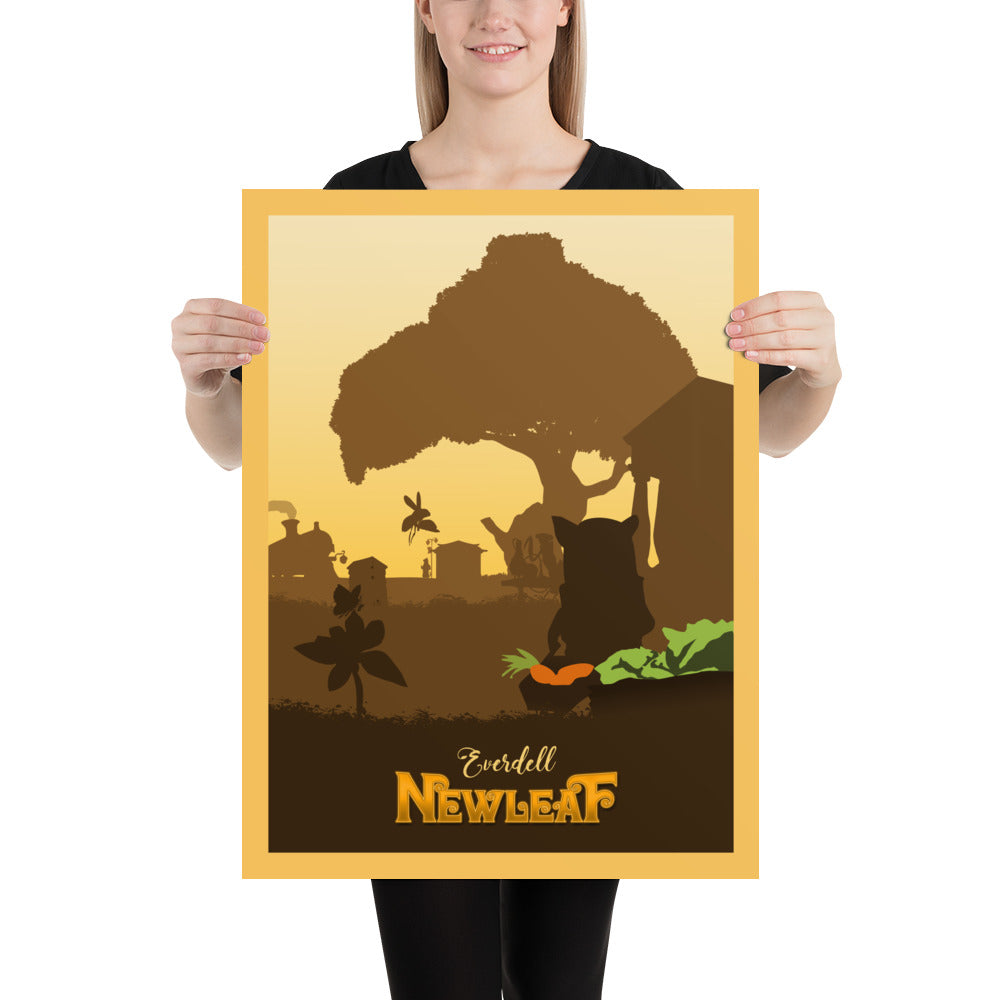 Everdell Newleaf Minimalist Board Game Art Poster