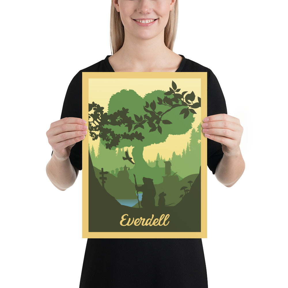 Everdell Minimalist Board Game Art Poster