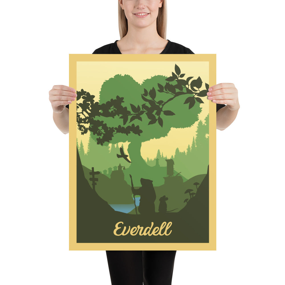Everdell Minimalist Board Game Art Poster