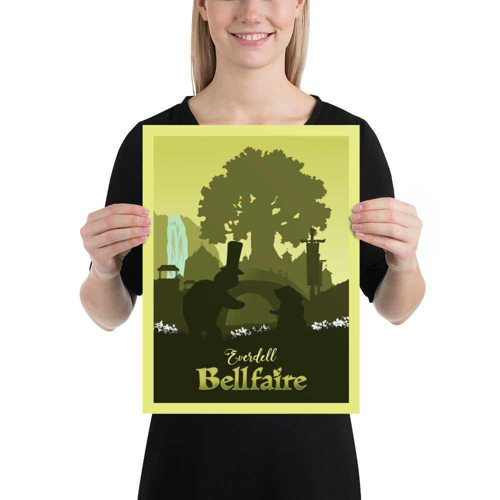 Everdell Bellfaire Minimalist Board Game Art Poster