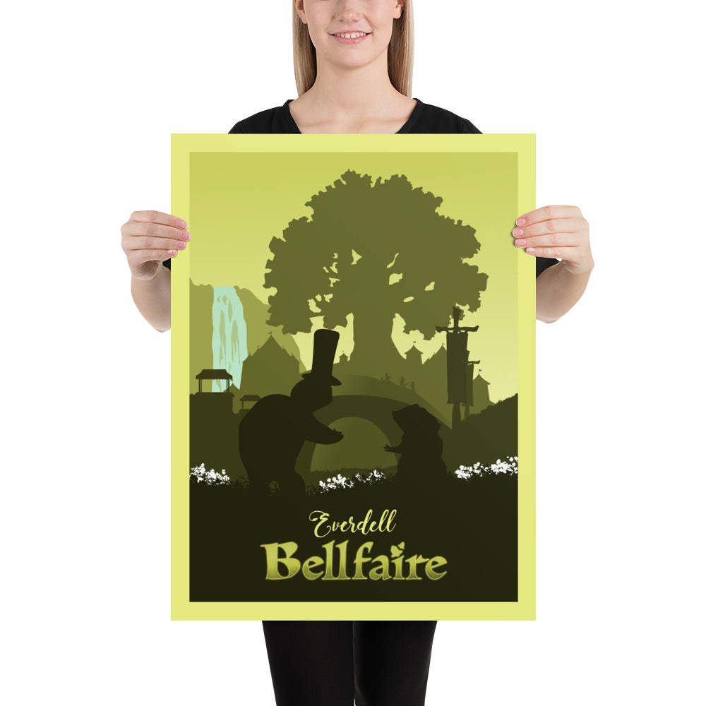 Everdell Bellfaire Minimalist Board Game Art Poster