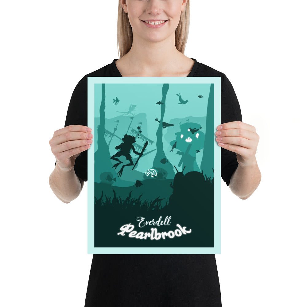 Everdell Pearlbrook Minimalist Board Game Art Poster