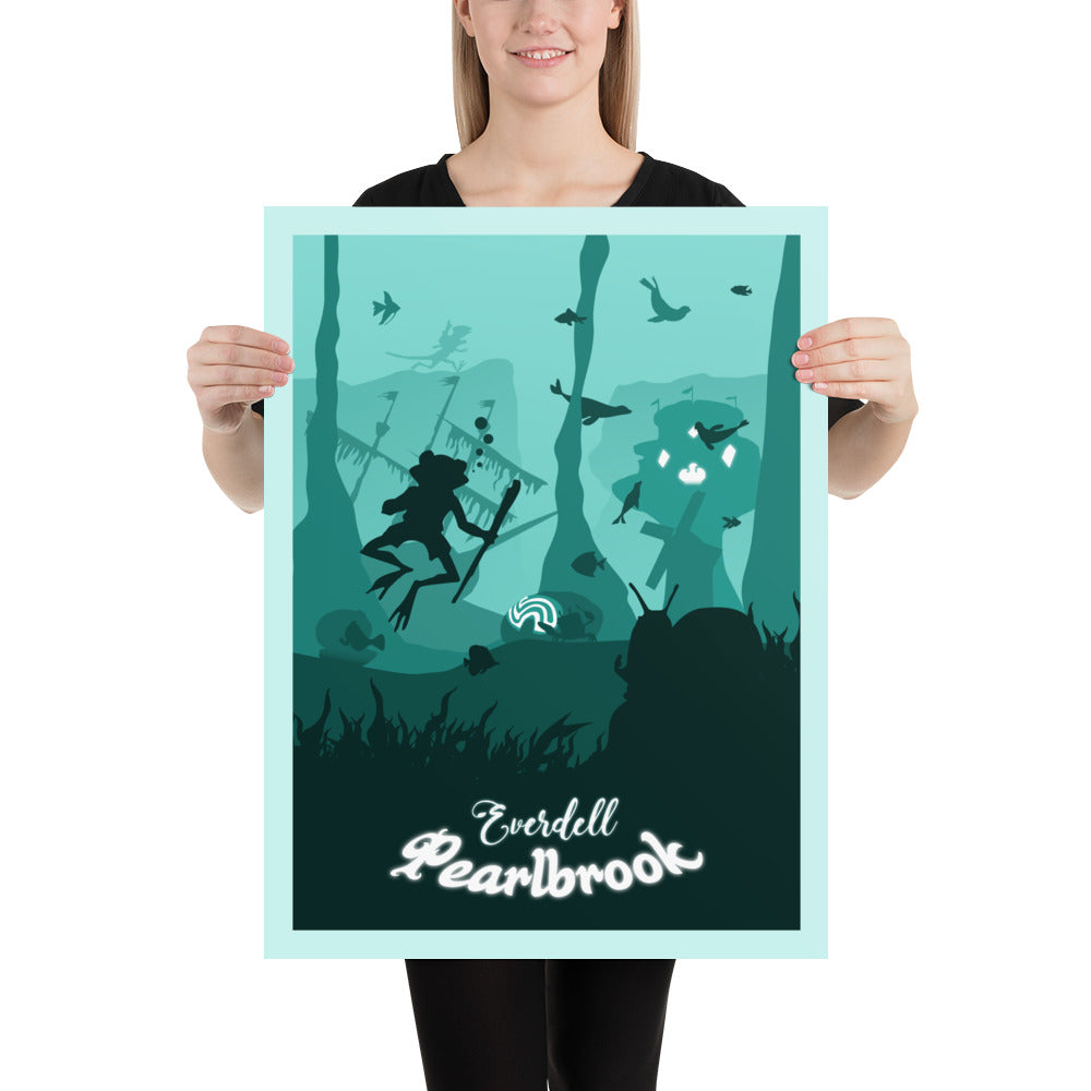 Everdell Pearlbrook Minimalist Board Game Art Poster