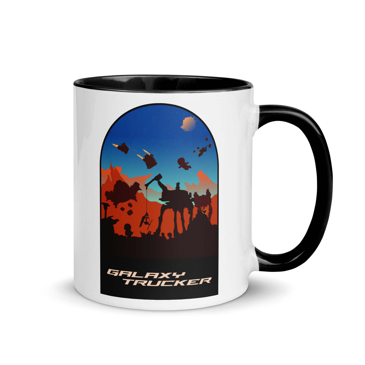 Galaxy Trucker (Dawn) Minimalist Board Game Mug