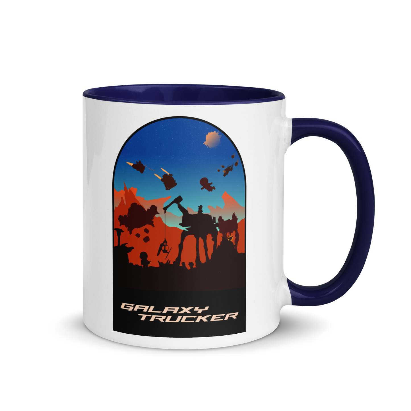Galaxy Trucker (Dawn) Minimalist Board Game Mug
