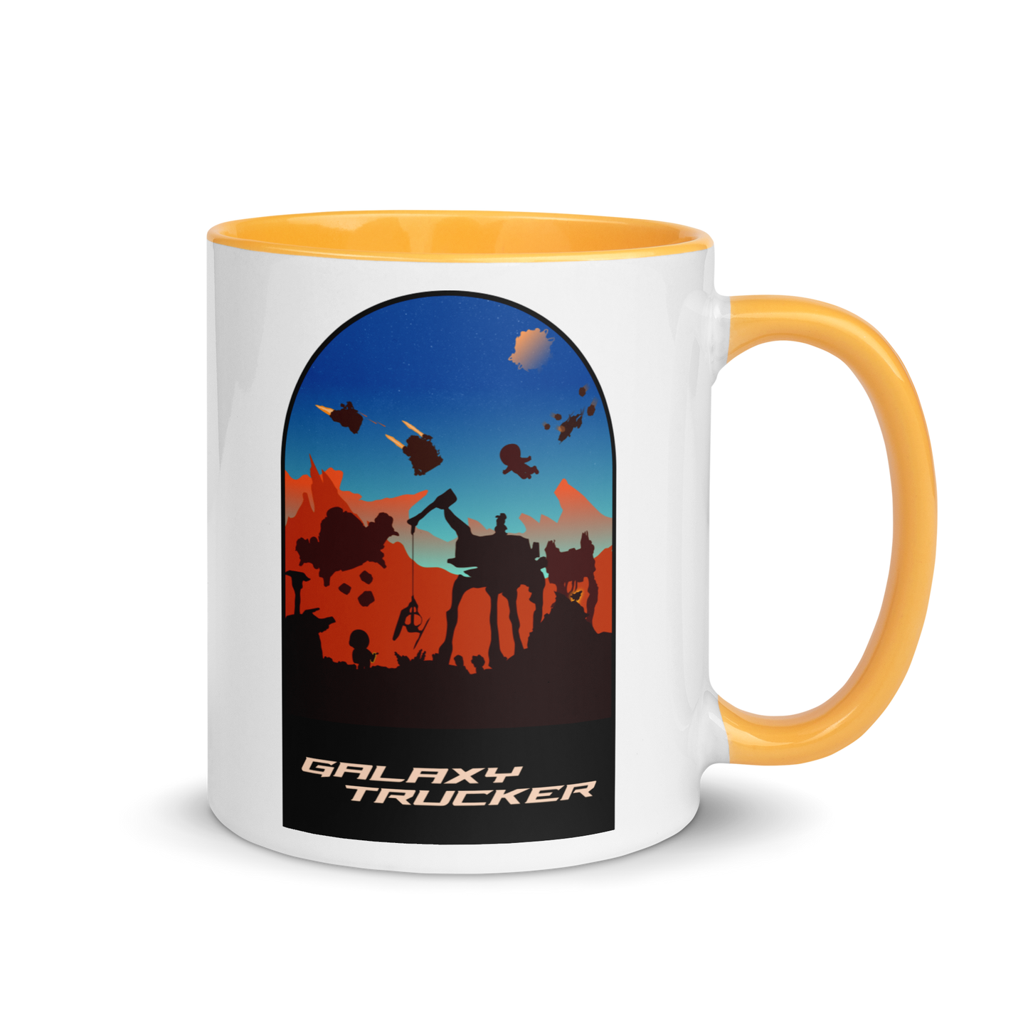 Galaxy Trucker (Dawn) Minimalist Board Game Mug