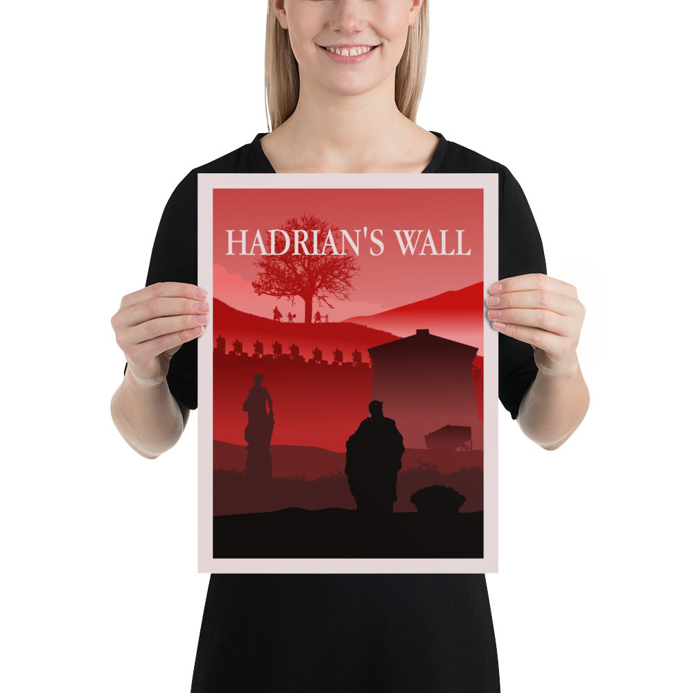 Hadrian's Wall Minimalist Board Game Art Poster