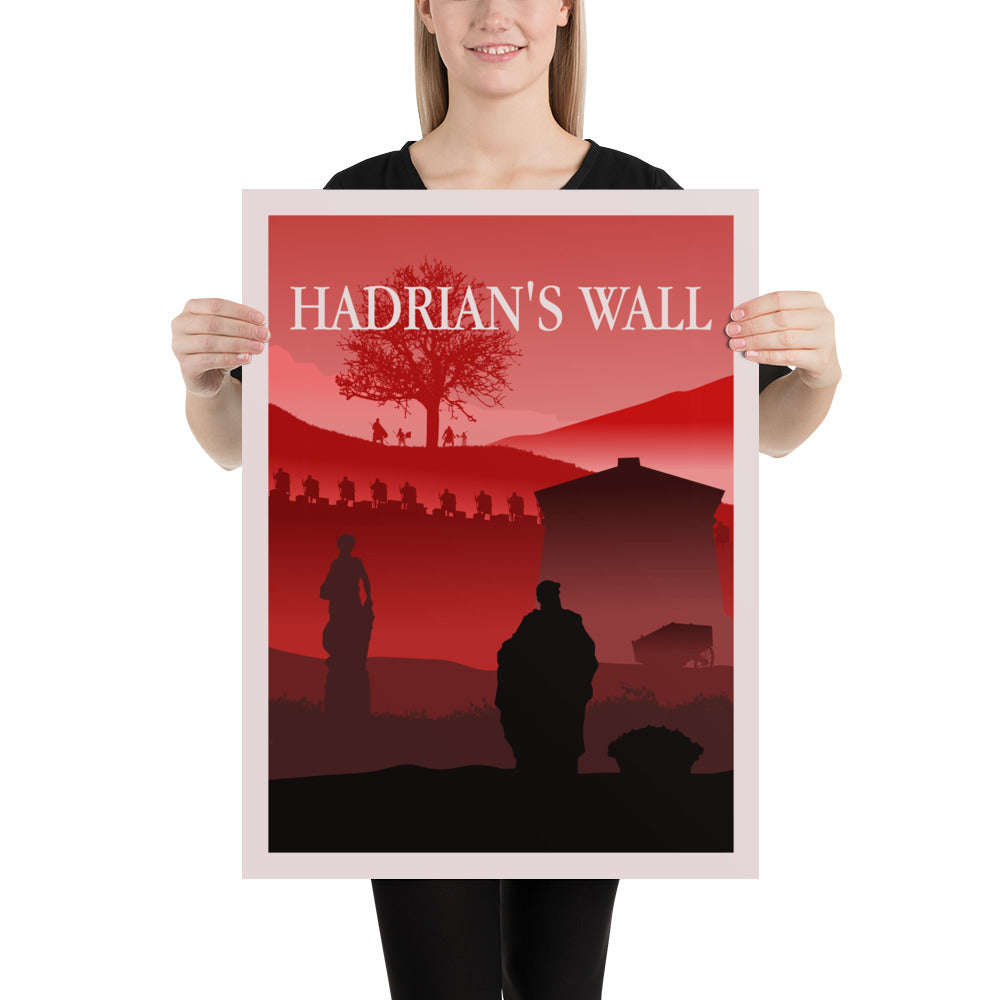 Hadrian's Wall Minimalist Board Game Art Poster