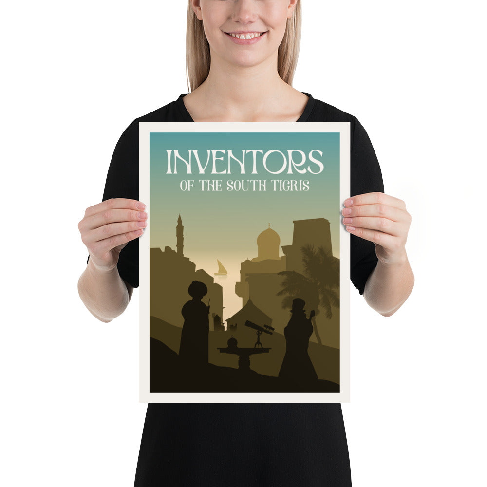 Inventors of the South Tigris Minimalist Board Game Art Poster