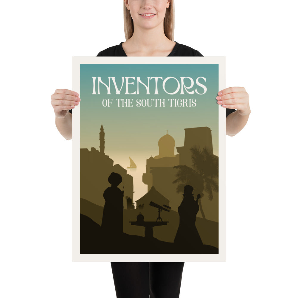 Inventors of the South Tigris Minimalist Board Game Art Poster