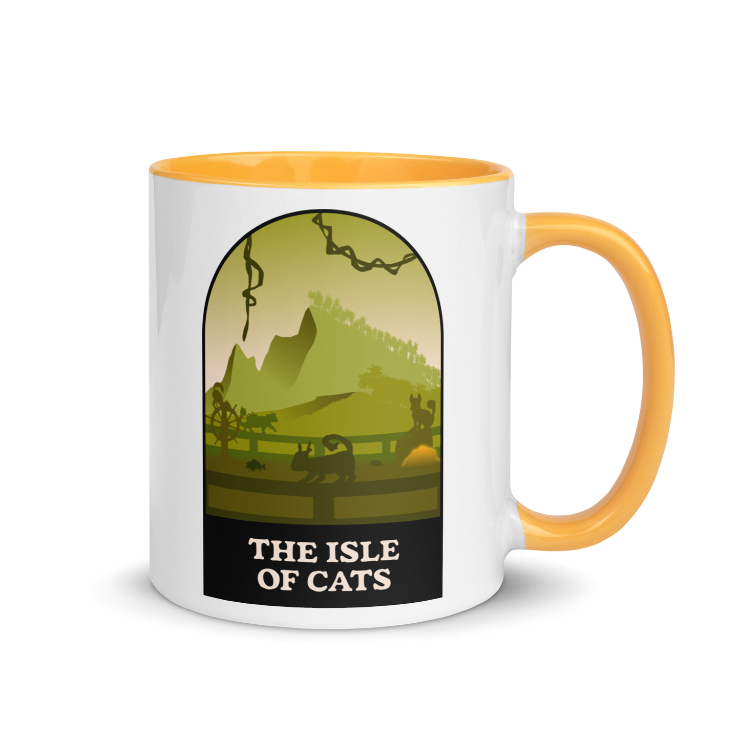 The Isle of Cats (Green) Minimalist Board Game Mug