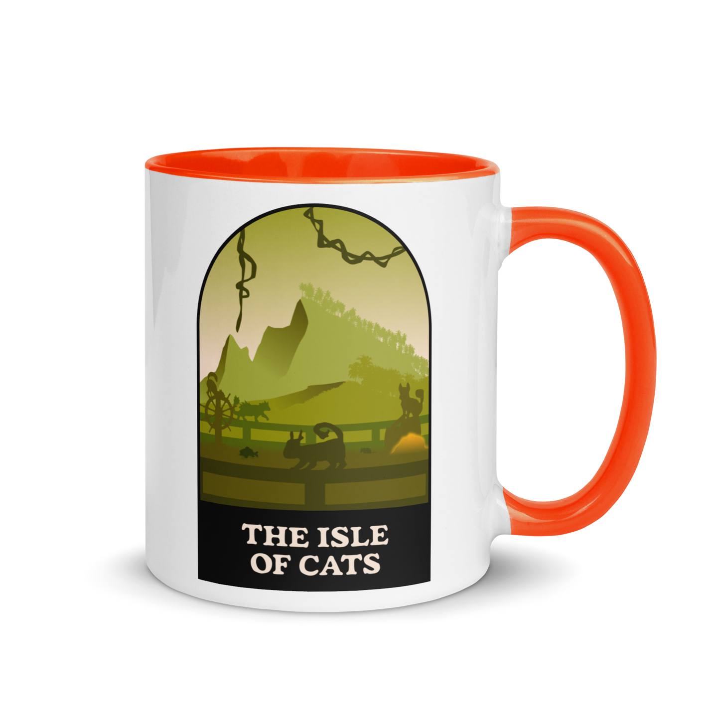 The Isle of Cats (Green) Minimalist Board Game Mug