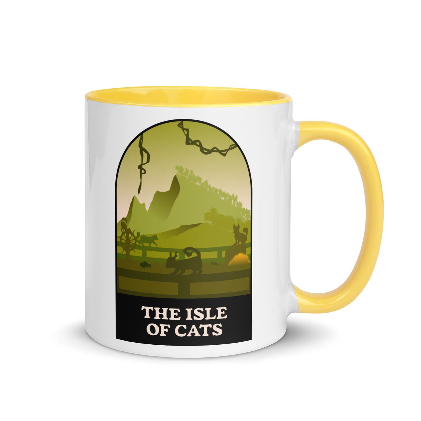 The Isle of Cats (Green) Minimalist Board Game Mug