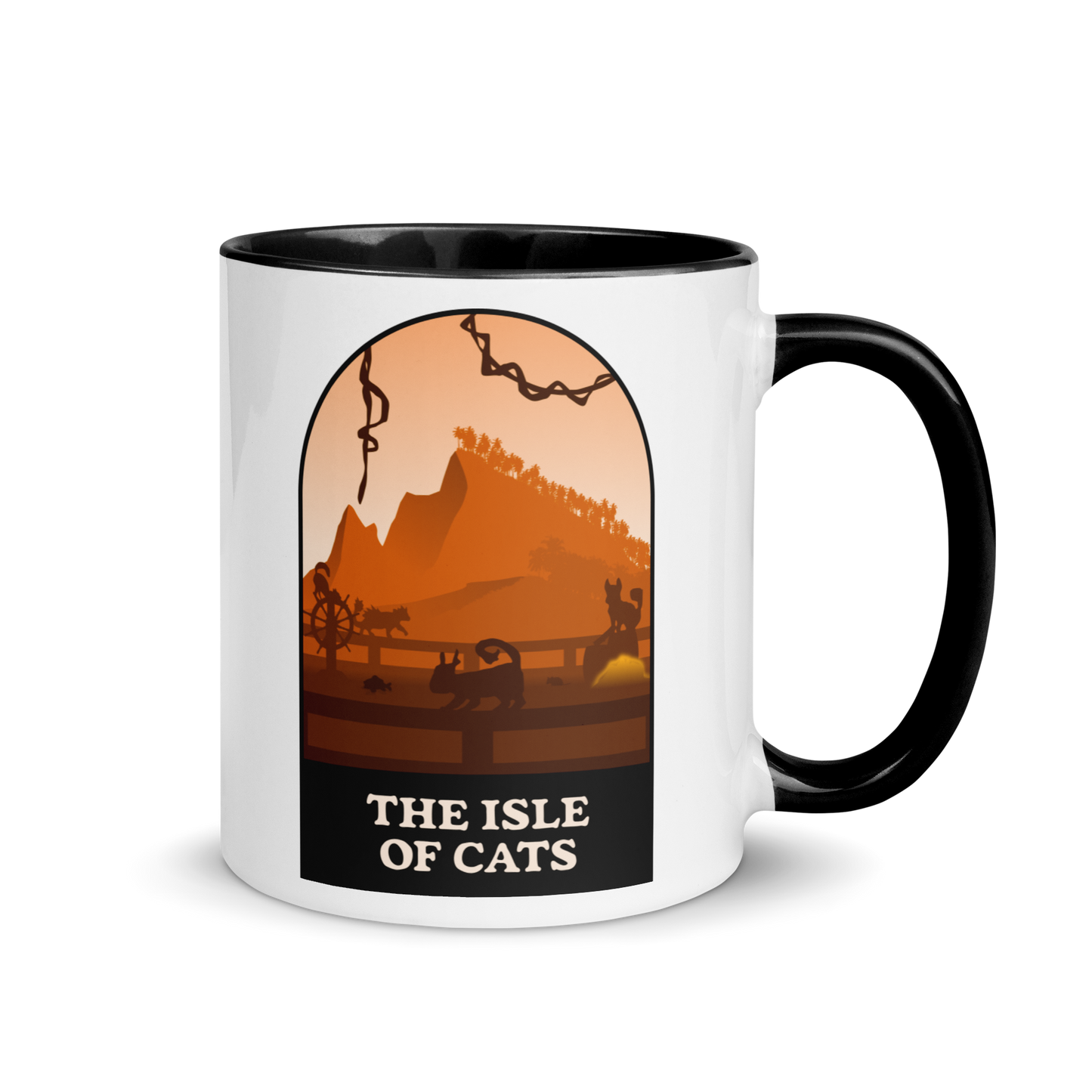 The Isle of Cats (Orange) Minimalist Board Game Mug