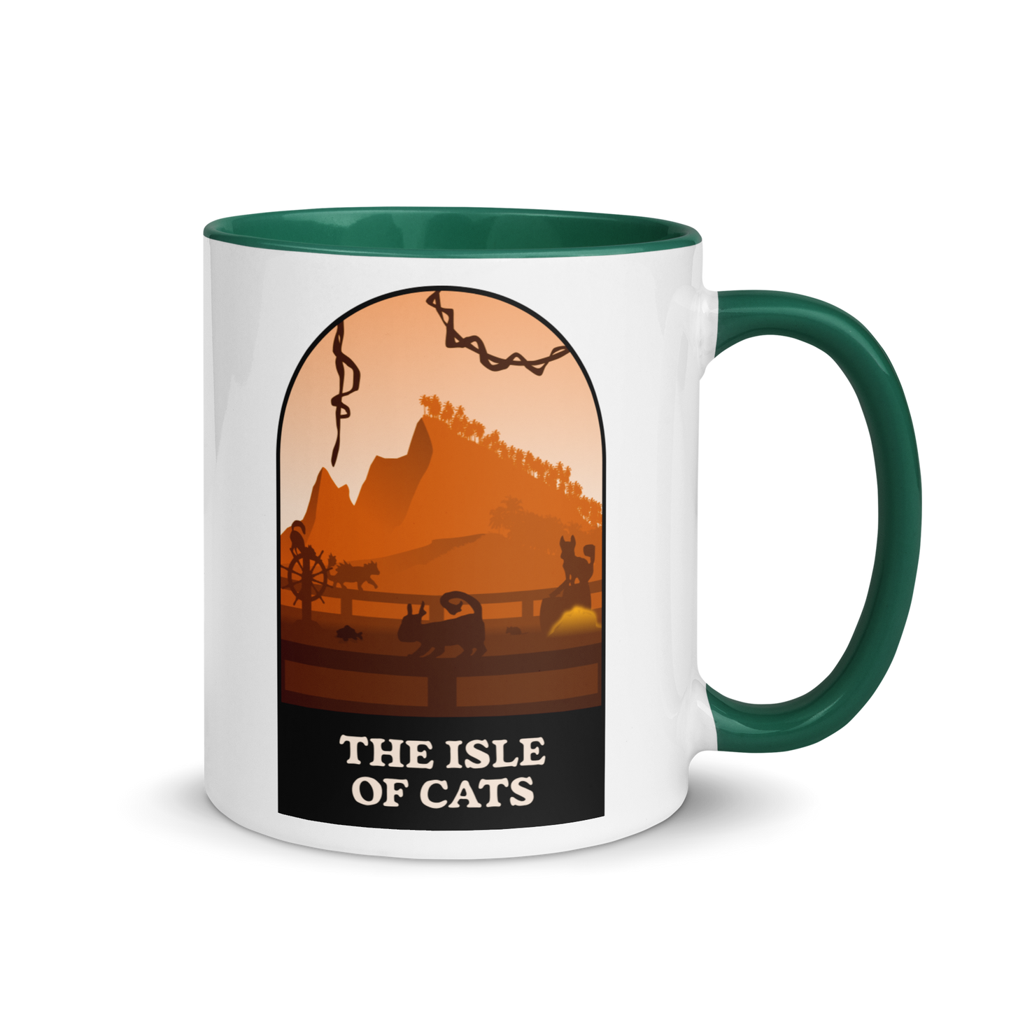 The Isle of Cats (Orange) Minimalist Board Game Mug
