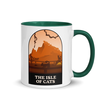 The Isle of Cats (Orange) Minimalist Board Game Mug