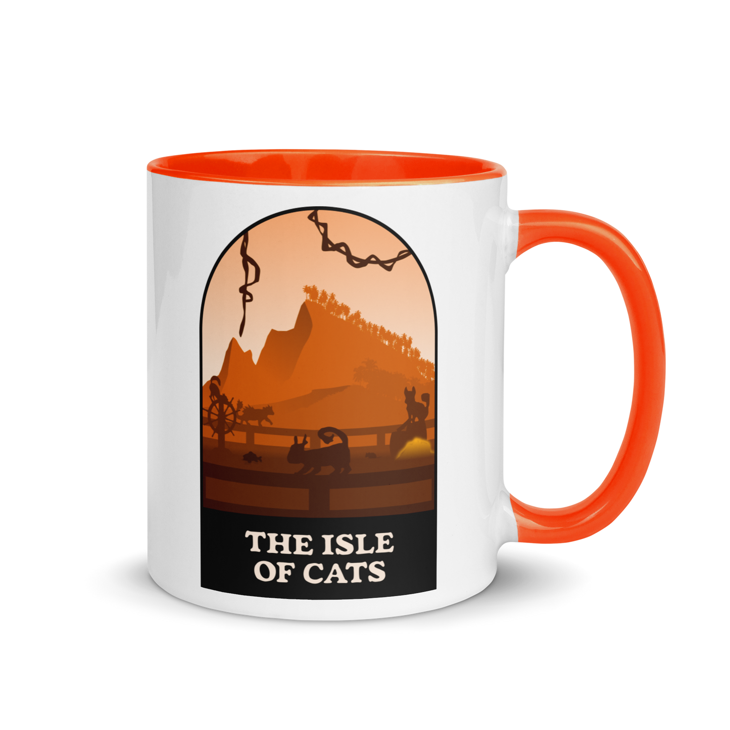 The Isle of Cats (Orange) Minimalist Board Game Mug