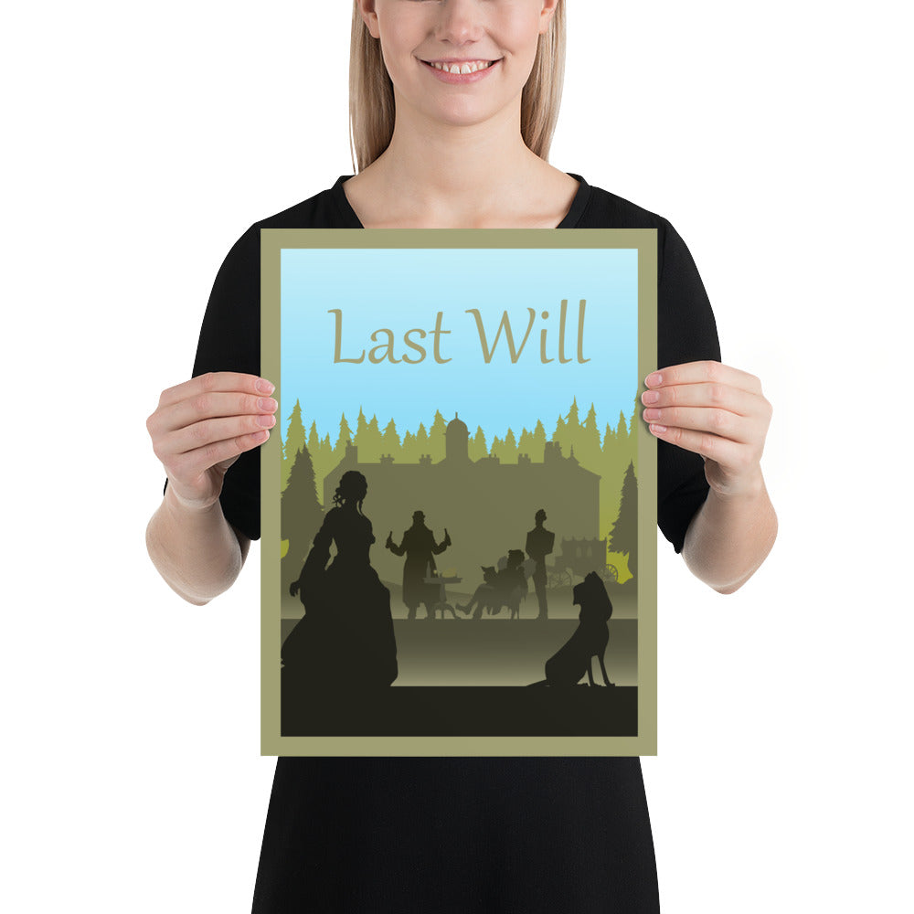 Last Will Minimalist Board Game Art Poster
