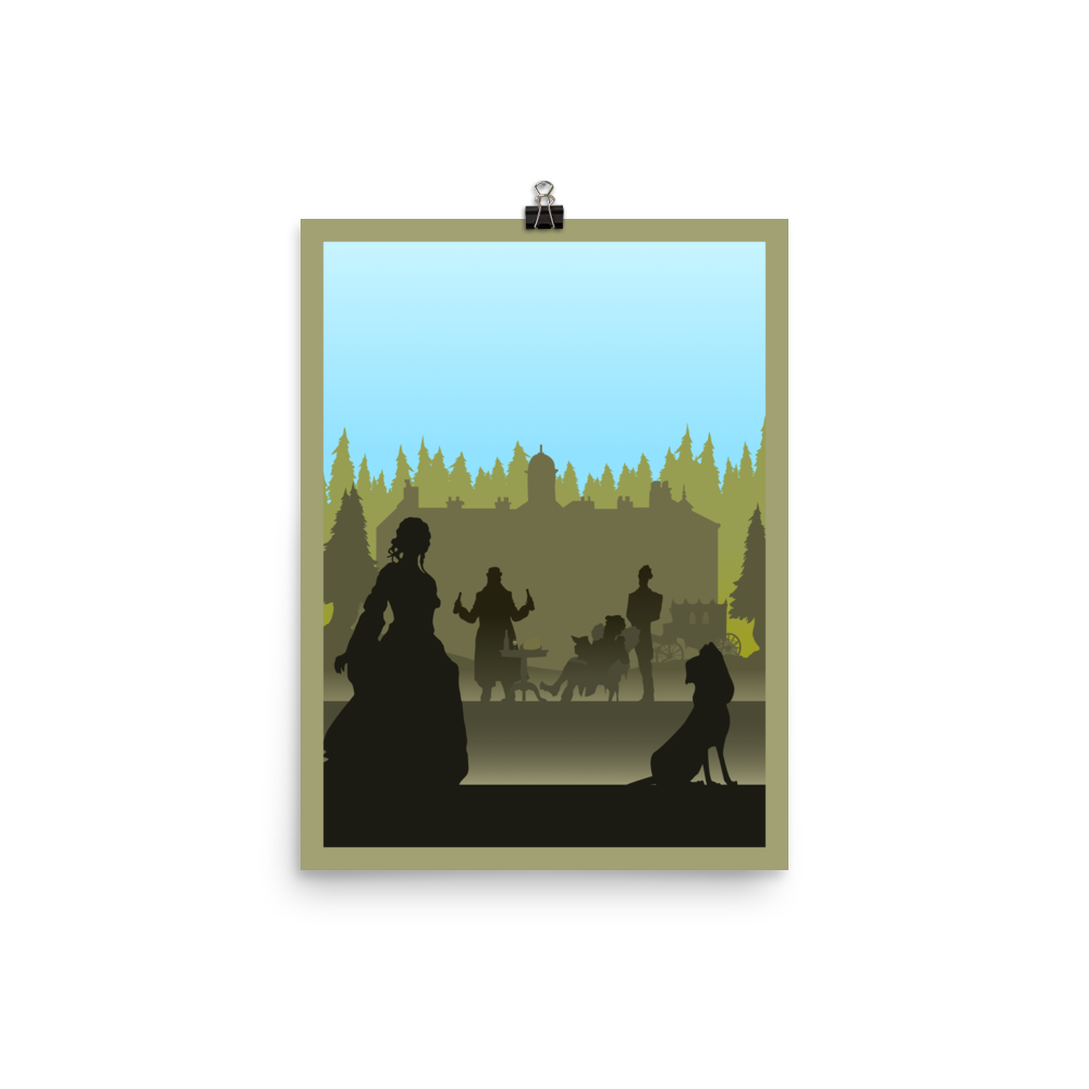 Last Will Minimalist Board Game Art Poster