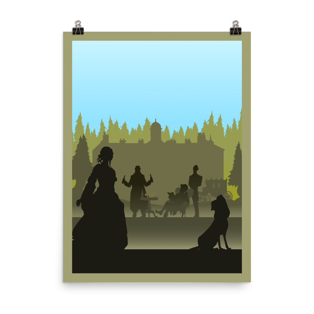 Last Will Minimalist Board Game Art Poster
