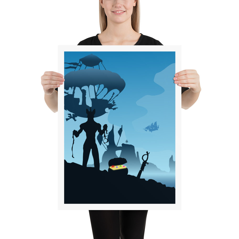 Libertalia Minimalist Board Game Art Poster
