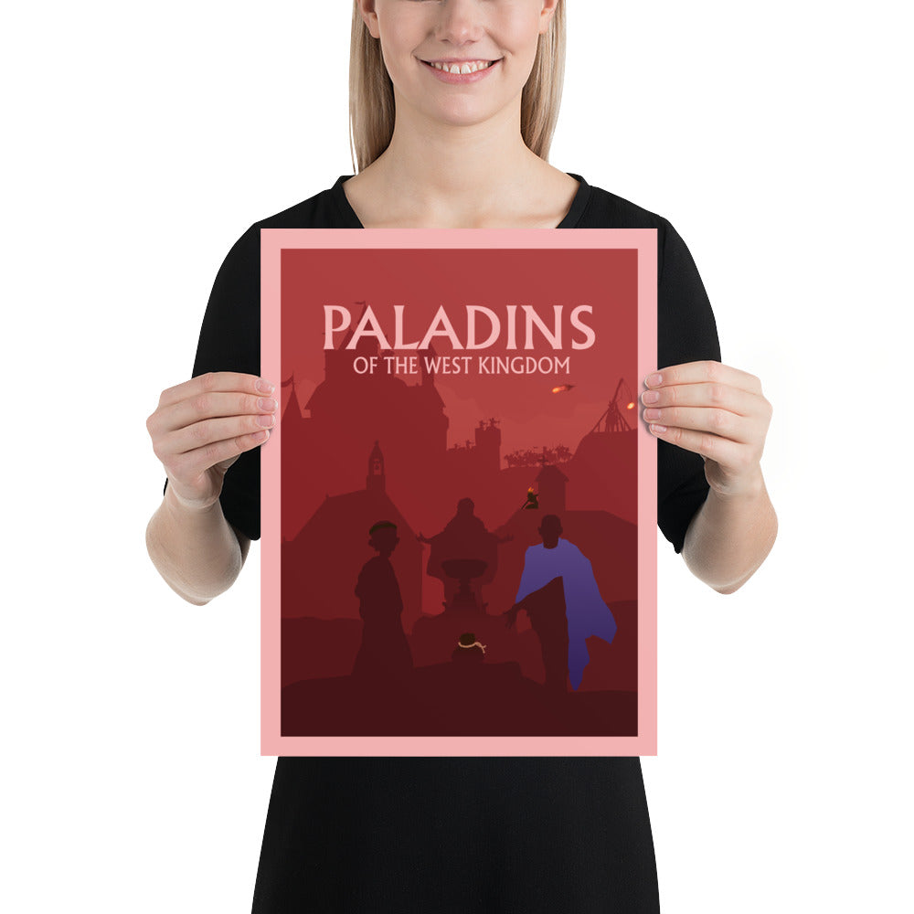 Paladins of the West Kingdom Minimalist Board Game Art Poster