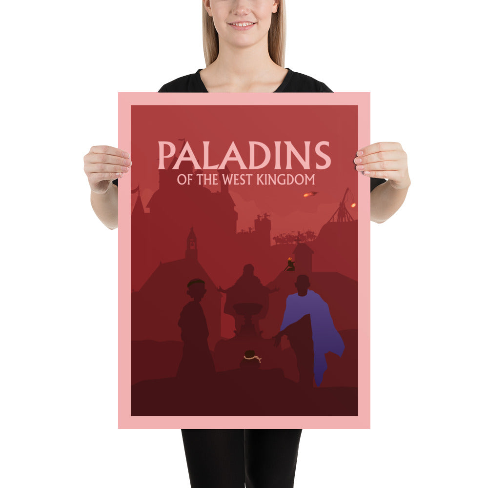 Paladins of the West Kingdom Minimalist Board Game Art Poster