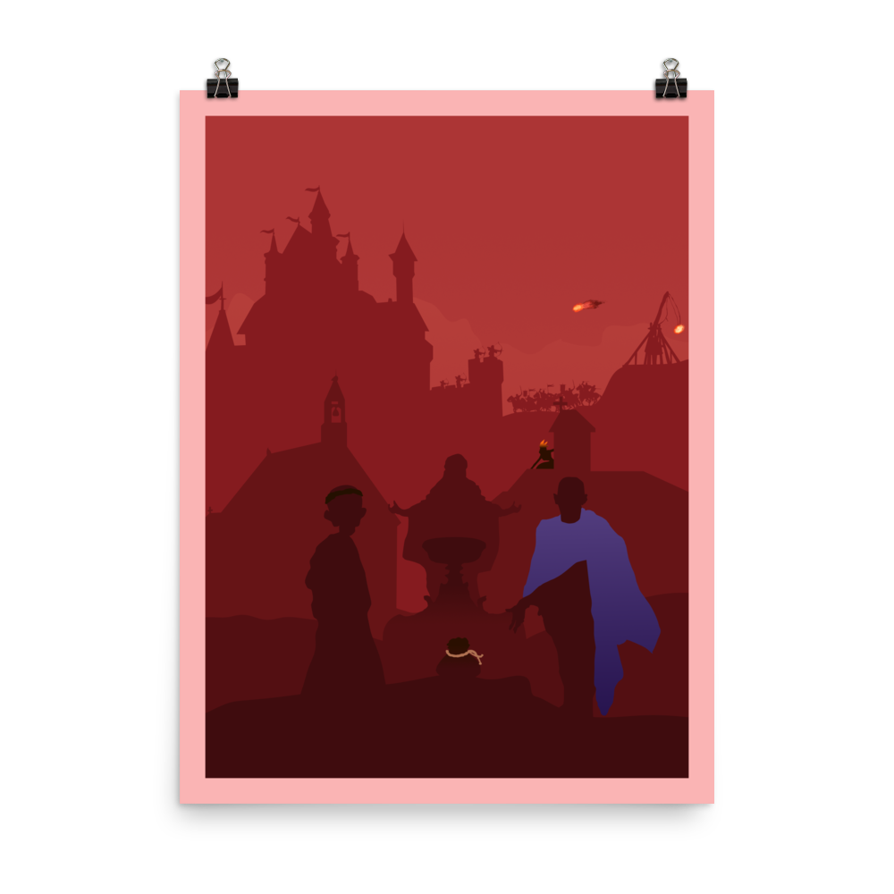 Paladins of the West Kingdom Minimalist Board Game Art Poster