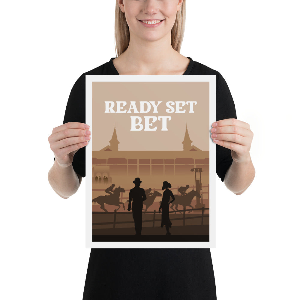 Ready Set Bet Minimalist Board Game Art Poster