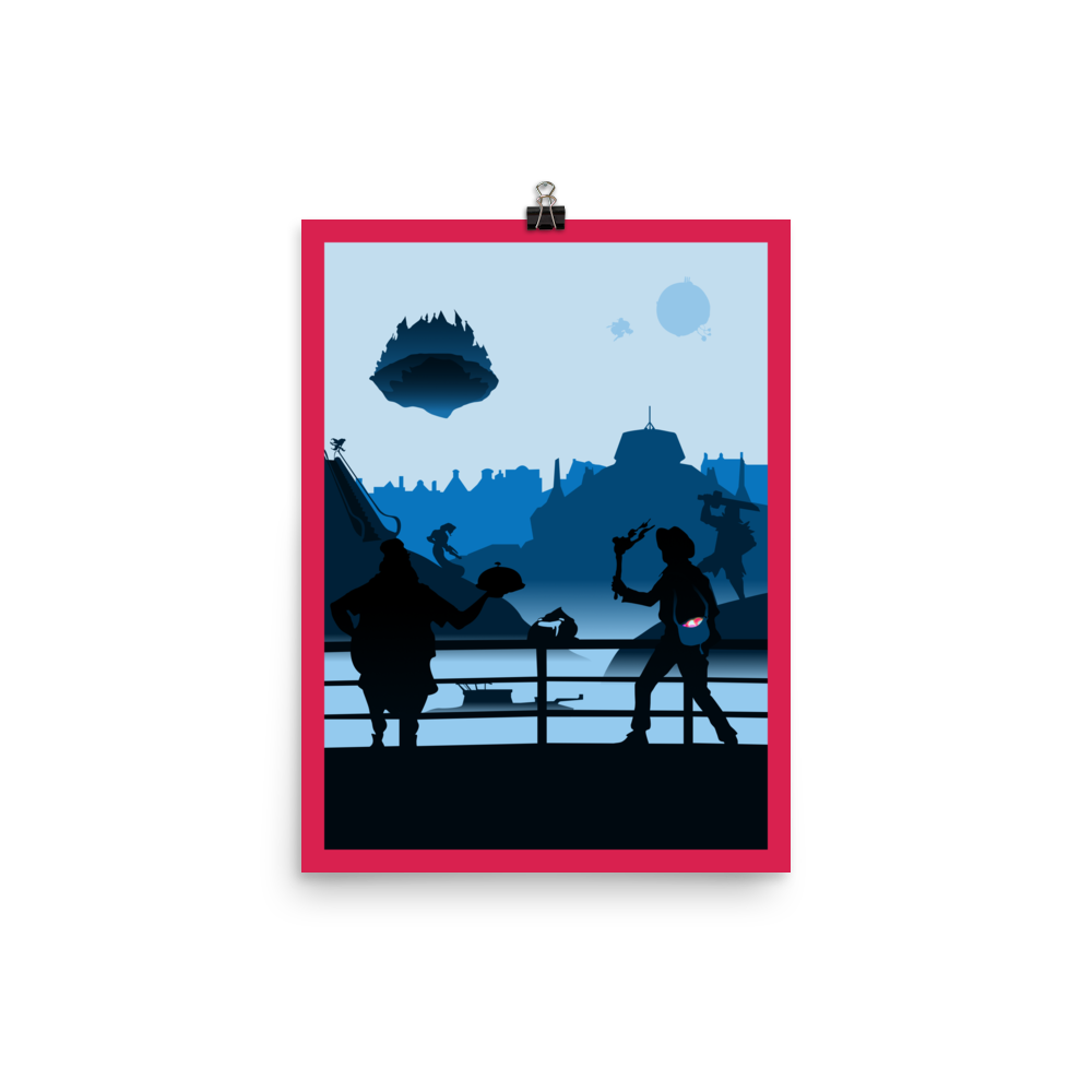 Real Time Board Game Mechanic Minimalist Board Game Art Poster