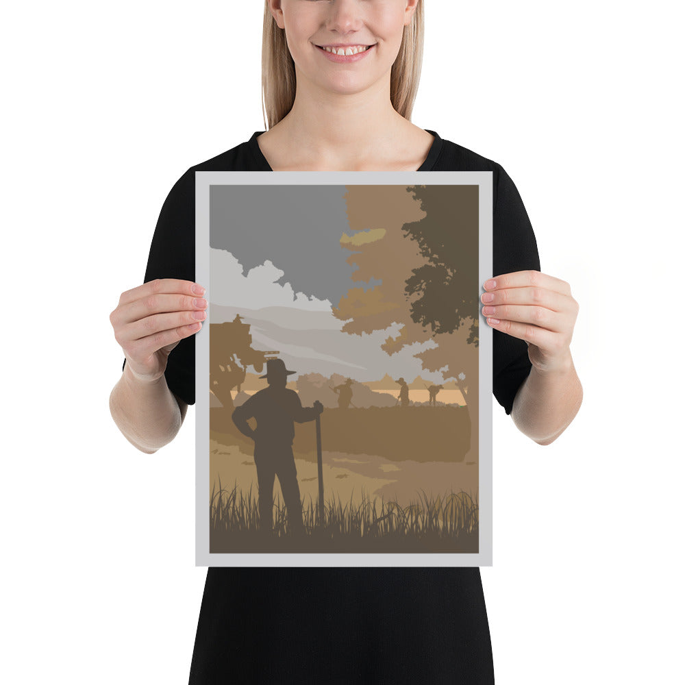 Scythe Minimalist Board Game Art Poster