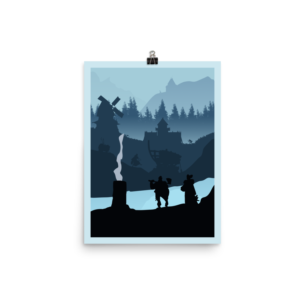 Shipwrights of the North Sea Minimalist Board Game Art Poster