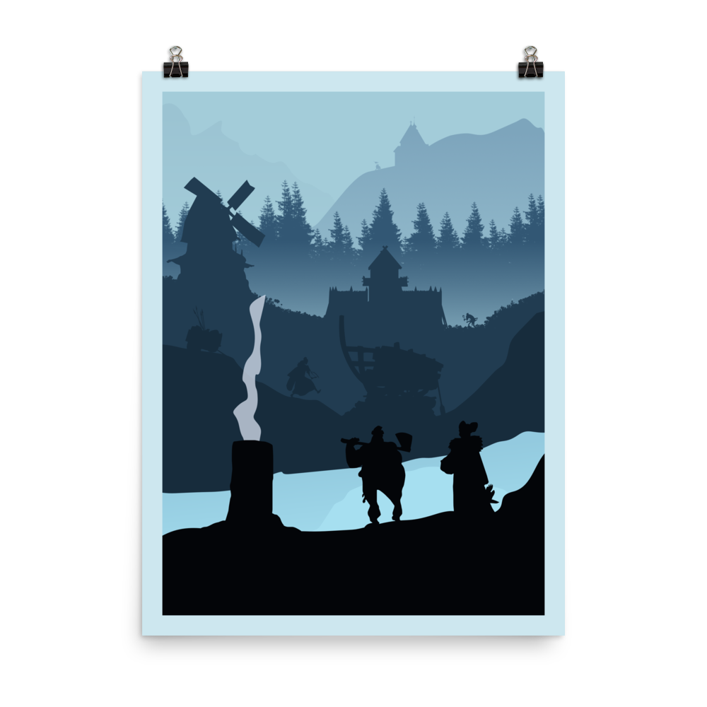 Shipwrights of the North Sea Minimalist Board Game Art Poster