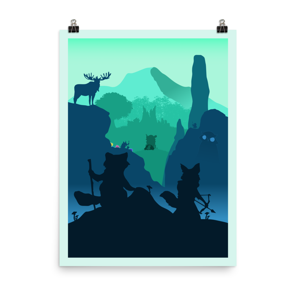 Everdell Spirecrest Minimalist Board Game Art Poster