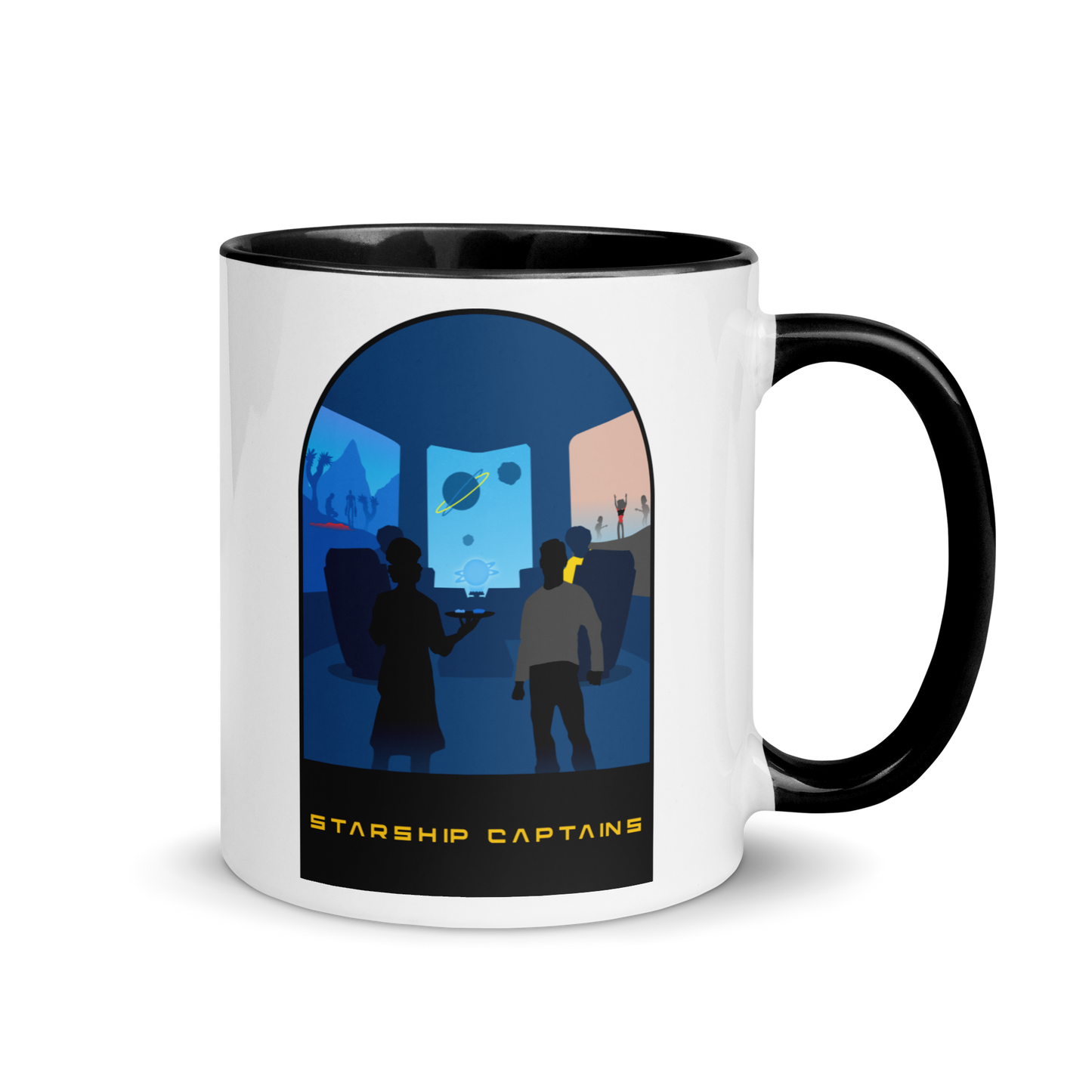 Starship Captains Minimalist Board Game Mug