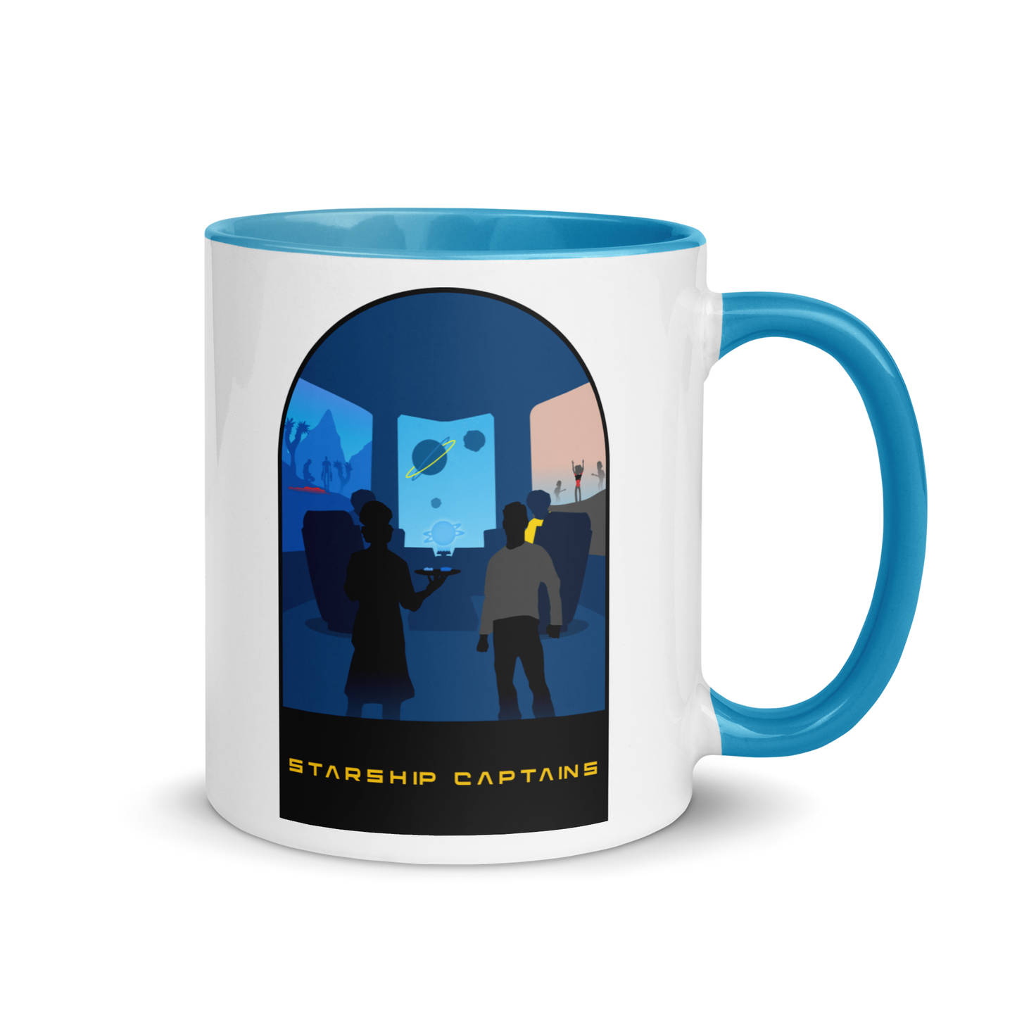 Starship Captains Minimalist Board Game Mug