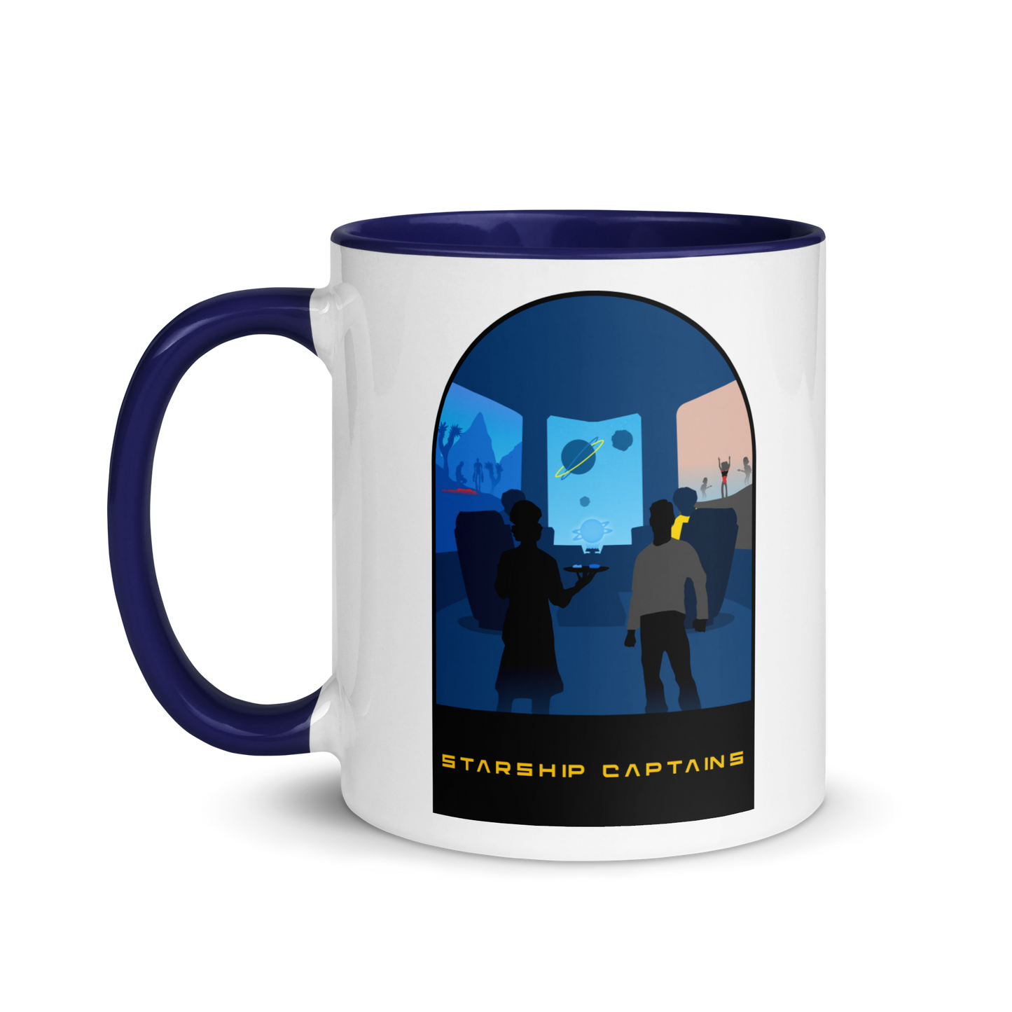 Starship Captains Minimalist Board Game Mug