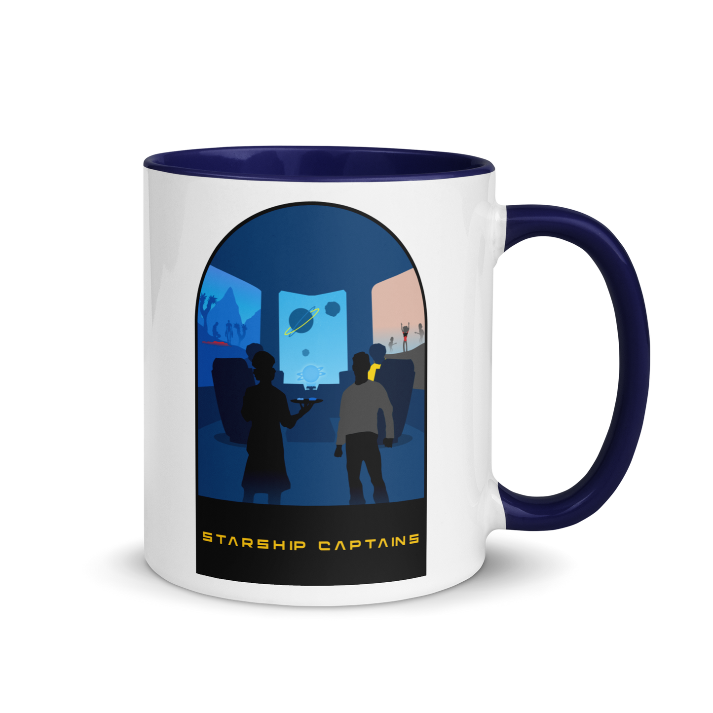Starship Captains Minimalist Board Game Mug