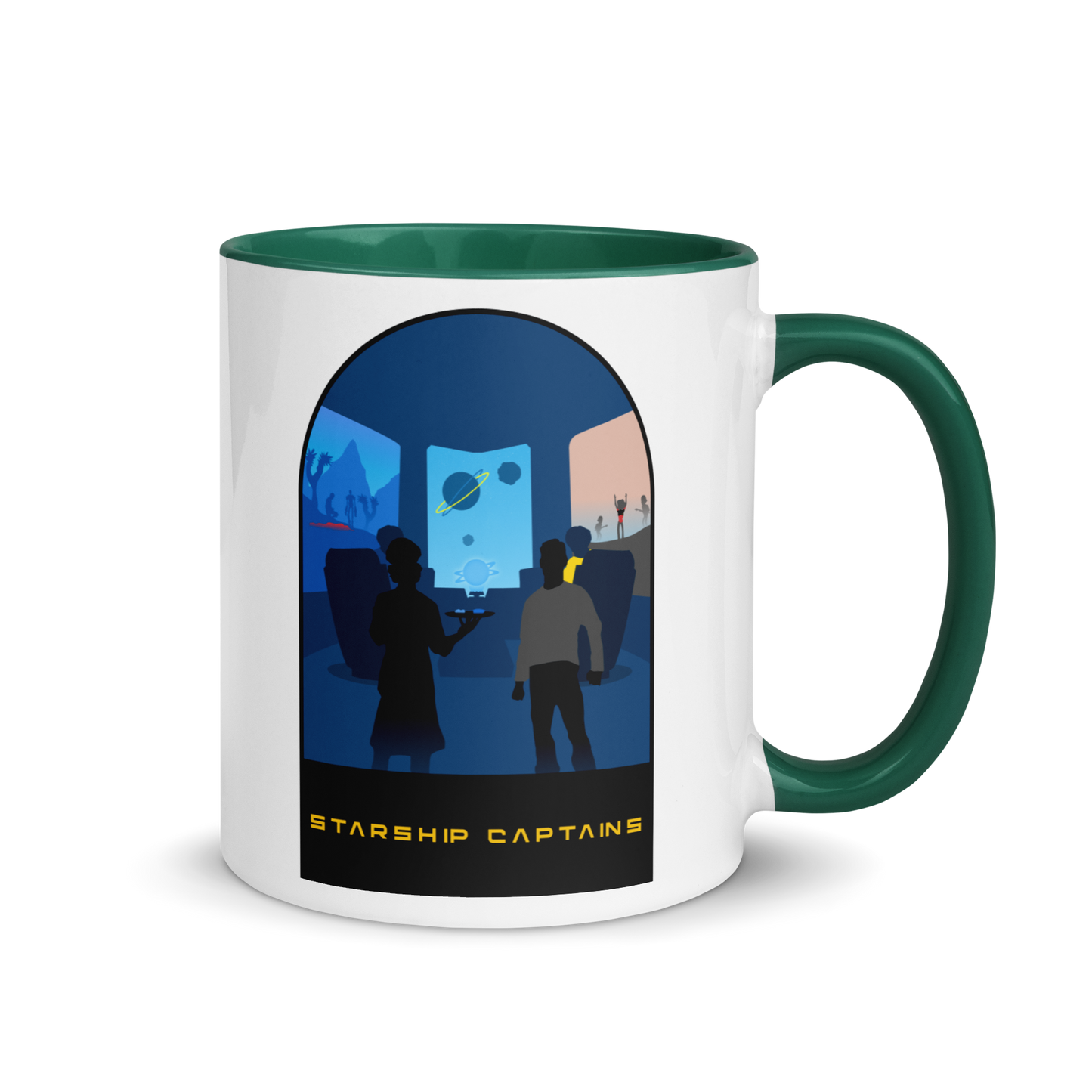 Starship Captains Minimalist Board Game Mug